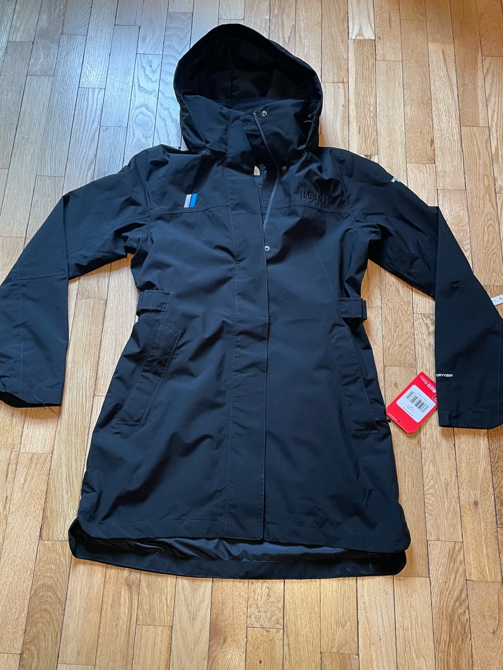 The North Face Women's Black City Trench Waterproof Hooded Size M Read Desc.